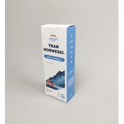 Tran Norweski, 1000 mg Omega-3 (Naturalny) - 250 ml